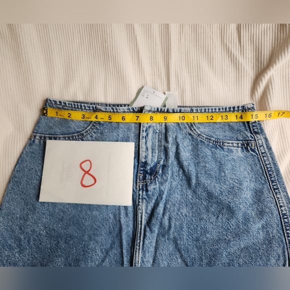 H&m denim maxi skirts light blue  BNWT - Picture 8 of 16